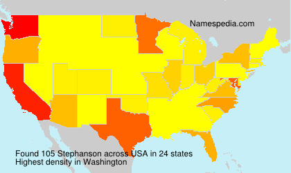 Surname Stephanson in USA Surname Stephanson in USA