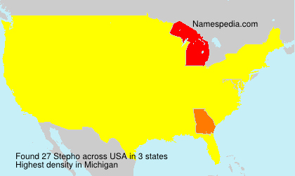 Surname Stepho in USA Surname Stepho in USA