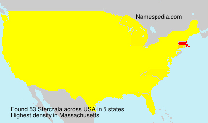 Surname Sterczala in USA Surname Sterczala in USA