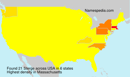 Surname Sterge in USA Surname Sterge in USA