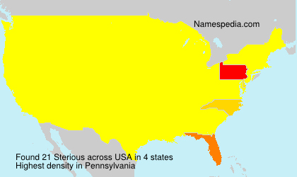 Surname Sterious in USA Surname Sterious in USA
