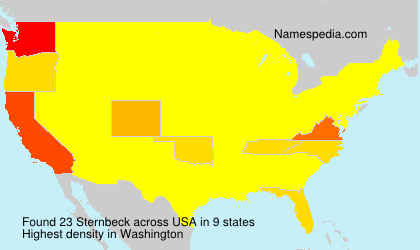 Surname Sternbeck in USA Surname Sternbeck in USA