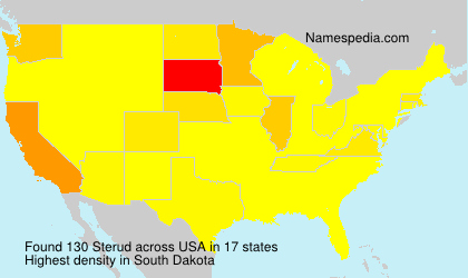 Surname Sterud in USA Surname Sterud in USA
