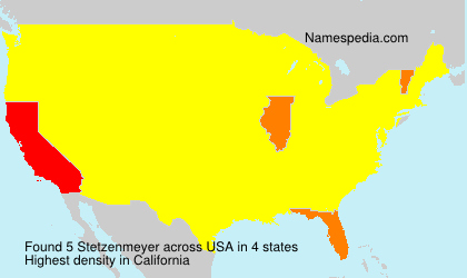 Surname Stetzenmeyer in USA Surname Stetzenmeyer in USA