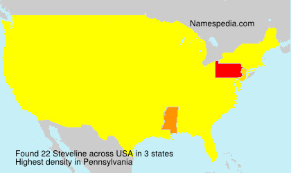 Surname Steveline in USA Surname Steveline in USA