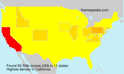 Surname Stibi in USA Surname Stibi in USA