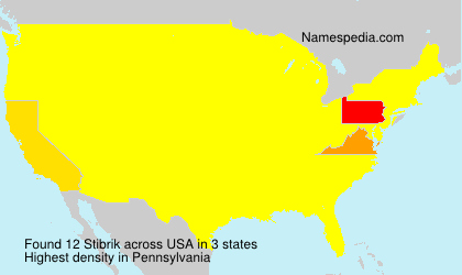 Surname Stibrik in USA Surname Stibrik in USA
