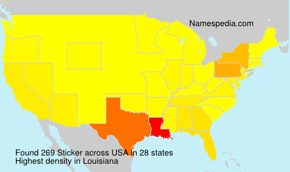Surname Sticker in USA Surname Sticker in USA