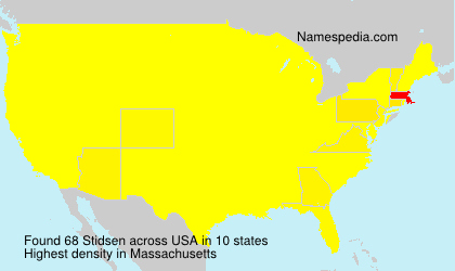 Surname Stidsen in USA Surname Stidsen in USA