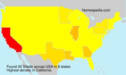 Surname Stiede in USA Surname Stiede in USA