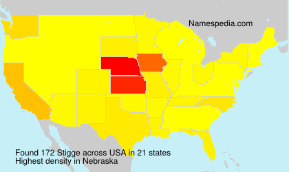 Surname Stigge in USA Surname Stigge in USA