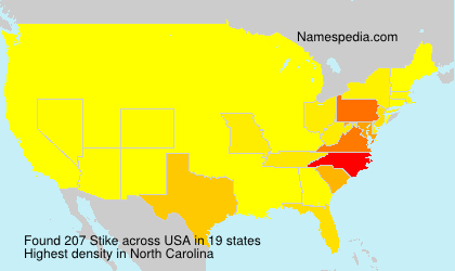 Surname Stike in USA Surname Stike in USA