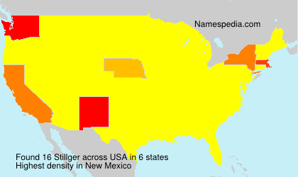 Surname Stillger in USA Surname Stillger in USA