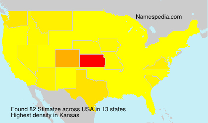 Surname Stimatze in USA