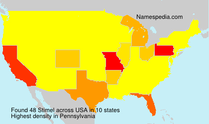 Surname Stimel in USA Surname Stimel in USA