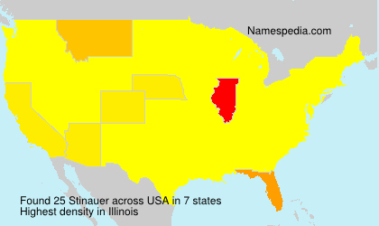 Surname Stinauer in USA Surname Stinauer in USA