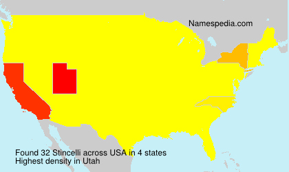Surname Stincelli in USA Surname Stincelli in USA