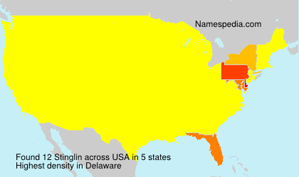 Surname Stinglin in USA Surname Stinglin in USA