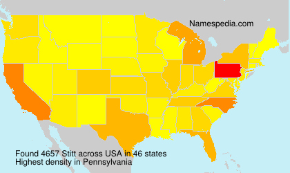 Surname Stitt in USA Surname Stitt in USA