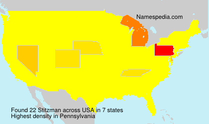 Surname Stitzman in USA Surname Stitzman in USA