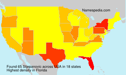 Surname Stjepanovic in USA Surname Stjepanovic in USA