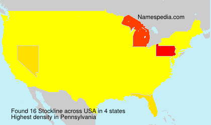 Surname Stockline in USA Surname Stockline in USA