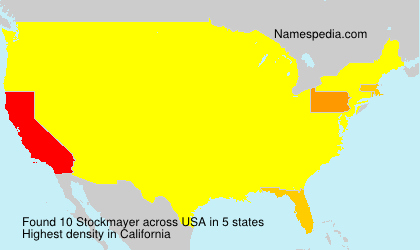 Surname Stockmayer in USA Surname Stockmayer in USA