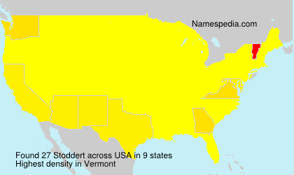 Surname Stoddert in USA Surname Stoddert in USA
