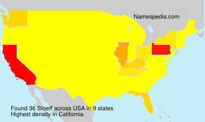 Surname Stoeff in USA Surname Stoeff in USA
