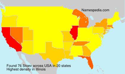 Surname Stoev in USA Surname Stoev in USA