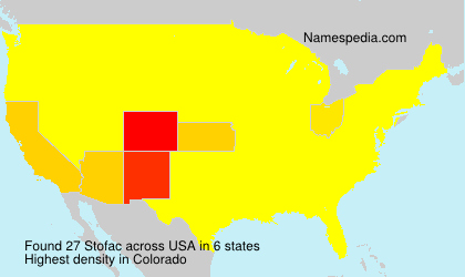 Surname Stofac in USA Surname Stofac in USA