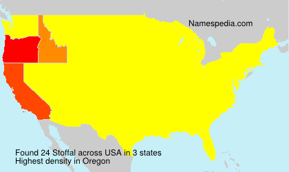 Surname Stoffal in USA Surname Stoffal in USA
