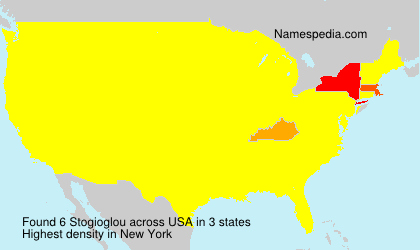 Surname Stogioglou in USA Surname Stogioglou in USA