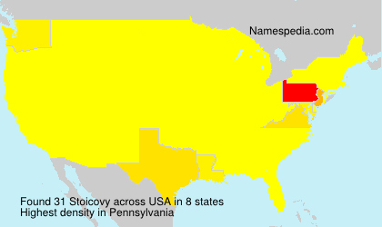 Surname Stoicovy in USA Surname Stoicovy in USA