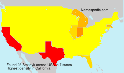 Surname Stokdyk in USA Surname Stokdyk in USA
