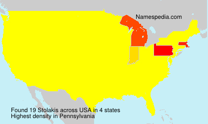 Surname Stolakis in USA Surname Stolakis in USA