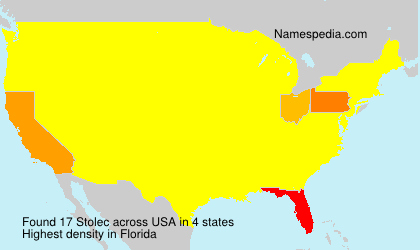 Surname Stolec in USA Surname Stolec in USA