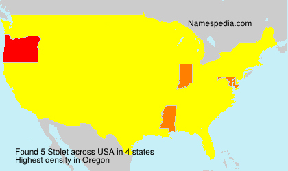 Surname Stolet in USA Surname Stolet in USA