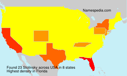 Surname Stolinsky in USA Surname Stolinsky in USA