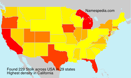Surname Stolk in USA Surname Stolk in USA