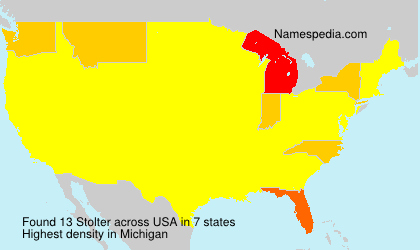 Surname Stolter in USA Surname Stolter in USA
