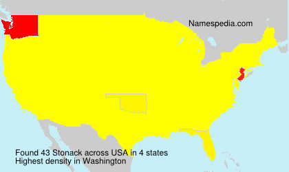 Surname Stonack in USA
