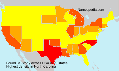 Surname Stony in USA Surname Stony in USA