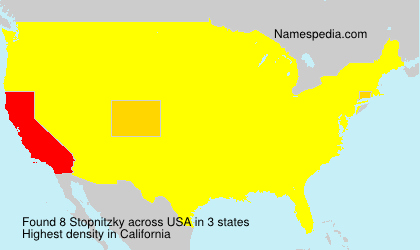 Surname Stopnitzky in USA Surname Stopnitzky in USA