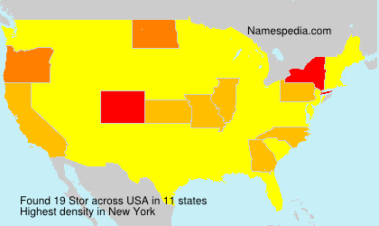 Surname Stor in USA Surname Stor in USA