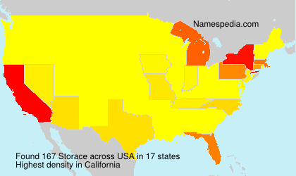 Surname Storace in USA Surname Storace in USA
