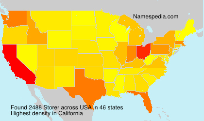 Surname Storer in USA Surname Storer in USA