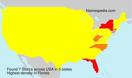 Surname Storza in USA Surname Storza in USA