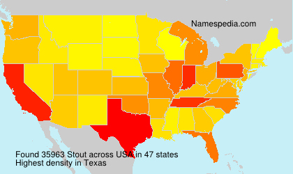 Surname Stout in USA Surname Stout in USA