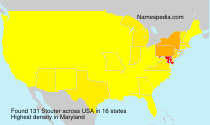 Surname Stouter in USA Surname Stouter in USA